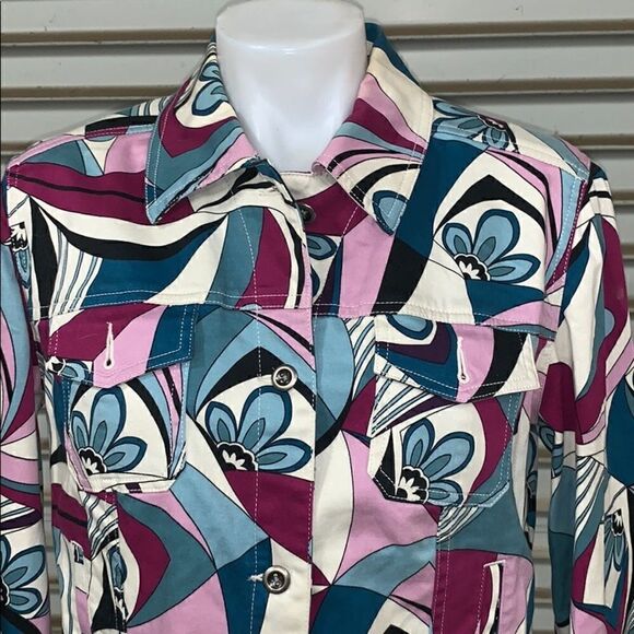 Charter Club jacket great fabric design - Picture 4 of 7